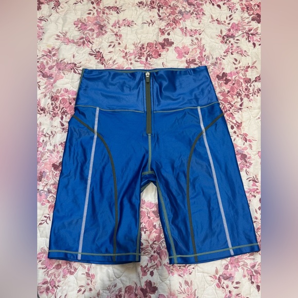 ALL ACCESS Brisk Blue Multi Seam Shine Shorts - Picture 1 of 8